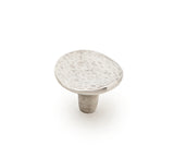 Schaub Martello Round Knob - Natural Britannium