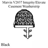 Marvin V2837 Integrity/Elevate Casement Weatherstrip, Field Service - 120", Black