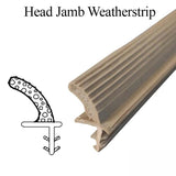 Marvin Head Jamb Parting stop, V1194 sliding door weatherstrip - Beige