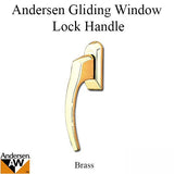 Gliding Window Lock Handle, Perma-Shield - Brass