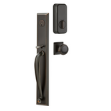 Emtek 4425 Jefferson Double Cylinder Entrance Handleset - Brass Tubular