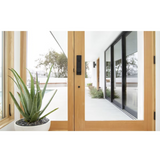 Emtek 4818 Davos Single Cylinder Entrance Handleset - Brass Tubular