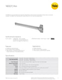 Accentra 1800 Series Rim Exit Device - Panic Rated / Fire Rated