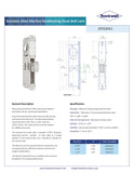 SFHBSS150 Rockwell Stainless Steel Deadlocking Hook Bolt Mortise Lock – 1-1/2″ Backset