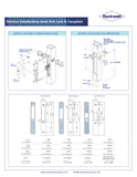 SFHBSS118 Rockwell Stainless Steel Deadlocking Hook Bolt Mortise Lock -1-1/8&quot; Backset