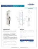 SFHB00118 Rockwell Steel Deadlocking Hook Bolt Mortise Lock 1-1/8 Backset