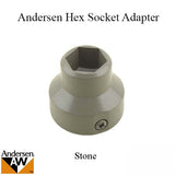 Hex Socket Adapter for Roof Window - Stone