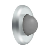 Wall Mount Convex Flush Bumper, 2-1/2" Diam.