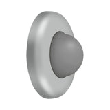 Wall Mount Convex Flush Bumper, 2-1/2" Diam.