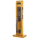 Emtek 3029 Sonoma Sandcast Bronze Mortise Entrance Handleset - Dummy