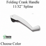 Amesbury Truth Casement Window Crank Handle 11/32 Inch Spline Folding