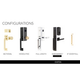 Emtek 4209 Hercules Knurled Full Length Dummy Set Entrance Handleset - Brass Tubular