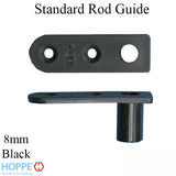 Hoppe Multipoint Flushbolt Rod Guide, Standard 8mm, Black