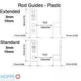 Hoppe Multipoint Rod Guide, Extended 10mm, Black