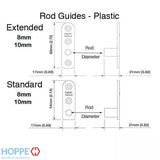 Hoppe Multipoint Rod Guide, Extended 8mm - Tan