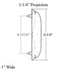 Willo Slim Exterior Pull Non-Locking for Sliding Doors and Windows