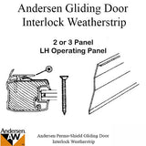 Interlock Weatherstrip, 2 or 3 Panel, LH, Operating Panel