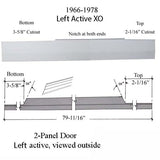 Interlock Weatherstrip, 2 or 3 Panel, LH, Stationary Panel