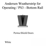 Andersen Operating Bottom Rail Weatherstrip, Perma-Shield PS3 Gliding Door - White