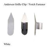 Andersen Grille Clip / Notch Fastener - White