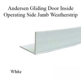 Andersen Inside Operating Side Jamb Weatherstrip, Perma-Shield Gliding Door - White