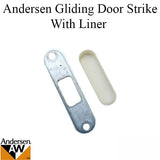 Andersen Perma-Shield Metal 4 Inch Gliding Door Strike and Liner for 2 Panel Door