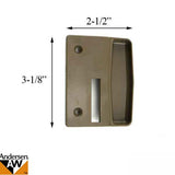 Andersen Window - PSII Gliding Doors - 3 Panel Inside Screen Door Handle Pull - Terratone