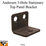 3 Hole Stationary Top Panel Top Bracket - Stone