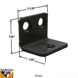 3 Hole Stationary Top Panel Top Bracket - Stone