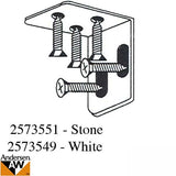 3 Hole Stationary Top Panel Top Bracket - Stone