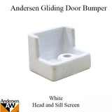 Andersen Window - Perma Shield Gliding Door - Door Bumper, Head &amp; Sill Screen, 3 Panel - White