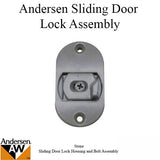 Andersen 3-Panel Perma-Shield Gliding Door - Lock Housing and Bolt Assembly, - Stone