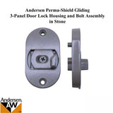 Andersen 3-Panel Perma-Shield Gliding Door - Lock Housing and Bolt Assembly, - Stone