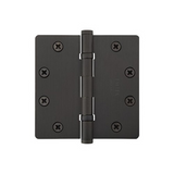 Emtek 95034 4 Inch Steel Spring Door Hinges with 5/8 Inch Round Corners (pair)