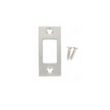 Emtek 83223 Standard Deadbolt Strike Plate, Square Corners