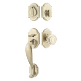 Emtek 451211 Denver Entrance Handleset - Sandcast Bronze Tubular - Single Cylinder