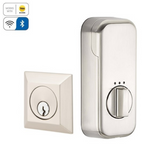 Emtek EMP8478 Quincy Deadbolt - Classic Brass - Single Cylinder - EMPowered Upgrade