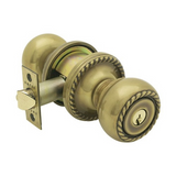 Emtek Classic Brass Key In Knobset - Rope Knob with Rosette Options - Dummy (Pair)