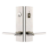 Emtek 5362 Modern Rectangular Two-Point Lockset - Brass Tubular - Dummy, Pair