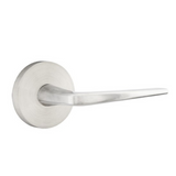 Emtek S200 STAINLESS STEEL - LEVERSETS With Disk Rosette Privacy Set