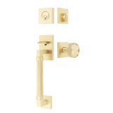 Emtek 4207 Hercules Smooth Sectional Dummy Set Handleset - Brass Tubular