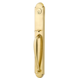 Emtek 4324 Wilmington Double Cylinder Entrance Handleset - Brass Tubular