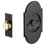 Emtek 2035 #8 Classic Arched Pocket Door Tubular Lock (2-1/2" x 4-3/8") - Privacy