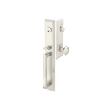 Emtek 4212 Melrose Single Cylinder Entrance Handleset - Brass Tubular