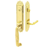 Emtek 4711 Ribbon & Reed Single Cylinder Entrance Handleset - Brass Tubular