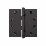 Emtek 96415 Heavy Duty Ball Bearing Hinges (Pair), 4-1/2" x 4-1/2" with Square Corners, Solid Brass