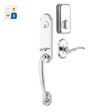 Emtek EMP4313 Richmond Single Cylinder Entrance Handleset - Brass Tubular - EMPowered Upgrade