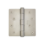 Emtek 91024 Residential Plain Bearing Hinges (Pair), 4" x 4" with 1/4" Radius Corners, Plated Steel