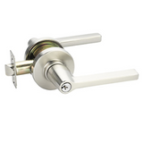 Emtek Modern Brass Key In Leverset - Helios Lever with Rosette Options - Single Cylinder