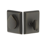 Emtek Rustic Modern Regular Sandcast Bronze Deadbolt With Flap Double Cylinder